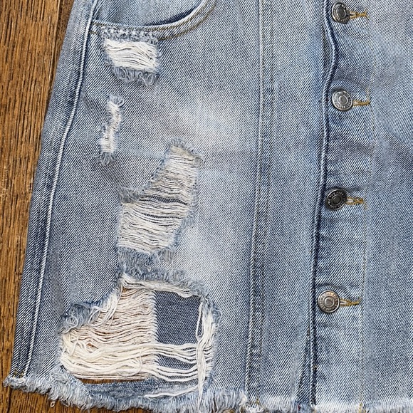 Free People Jean Skirt - Picture 2 of 7